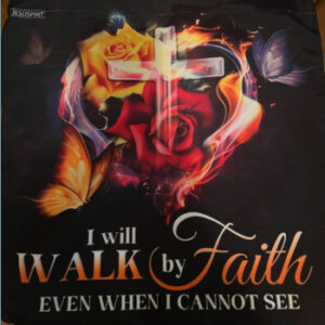 Walk By Faith Canvas Tote Bag